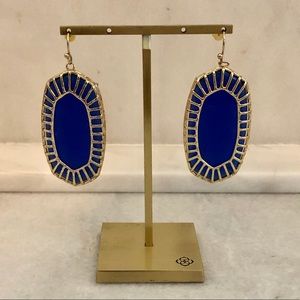 Kendra Scott Cobalt Blue Danielle Gold CagedDetail